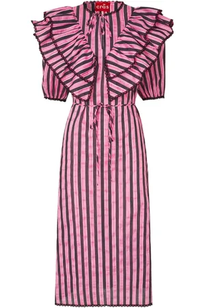 Crās Kleedjes, Dames, Roze, L, Katoen, Sylvia Dress