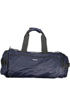 K-Way Tassen, Heren, Blauw, ONE Size, Blauwe Polyamide Reistas met Meerdere Zakken