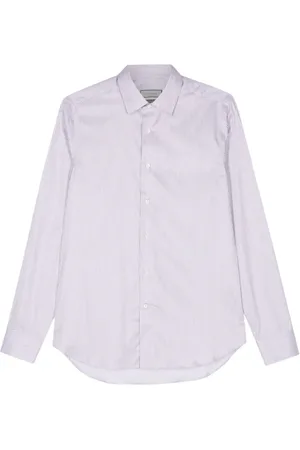 CANALI Overhemden, Heren, Wit, 4Xl, Katoen, Vertical Gestreepte Overhemd