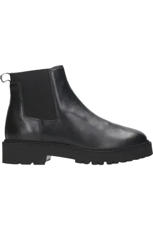 Hogan Schoenen, Dames, Zwart, 36 EU, Leer, Urban Elegance Chelsea Boots