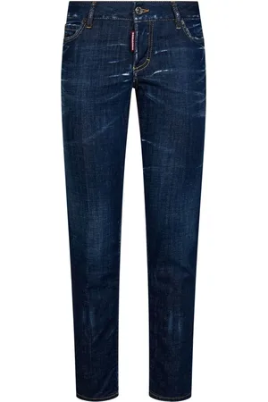 Dsquared2 Jeans, Dames, Blauw, 2Xs, Katoen, Slim-fit Jeans