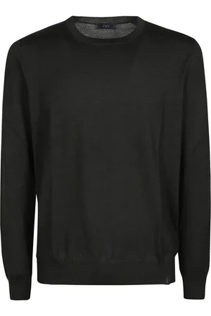 FAY Truien, Heren, Groen, XL, Cozy Knit Sweater