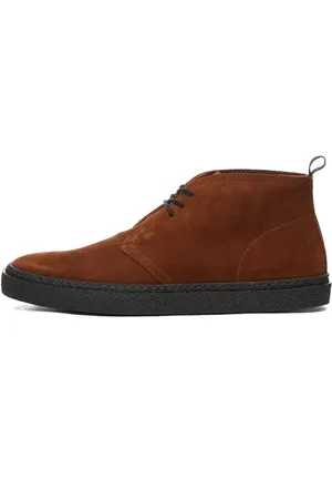 Fred Perry Schoenen, Heren, Bruin, 40 EU, Suède, Suède Desert Enkellaarsjes