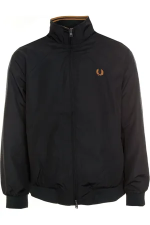 Fred Perry Jassen, Heren, Blauw, 2Xl, Polyester, Gewatteerd jack met dubbele strepen