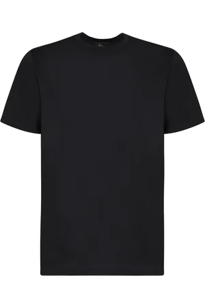 HERNO Tops, Heren, Zwart, 2Xl, Katoen, Katoenen T-shirt met korte mouwen, ronde hals