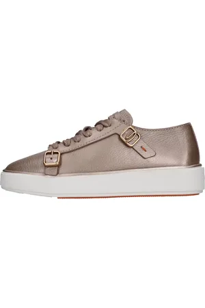 santoni Schoenen, Dames, Bruin, 36 1/2 EU, Leer, Sneakers Bruin