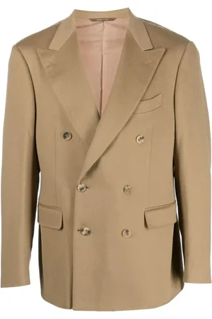 CANALI Jassen, Heren, Bruin, 3Xl, Kasjmier, Bruine Kasjmier Blazer