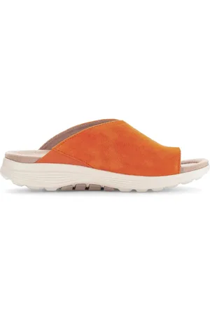 Gabor Schoenen, Dames, Oranje, 40 1/2 EU, Suède, Rolling Slippers - Oranje