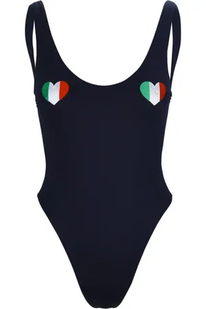 Elisabetta Franchi Badkleding, Dames, Zwart, S, Hart Detail Badpak