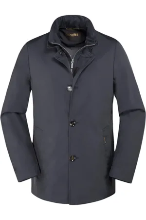 MOORER Jassen, Heren, Blauw, 4Xl, Polyester, Navy Jack met Vormgeheugenstof