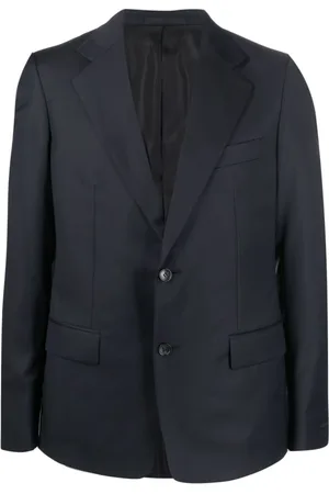 Lanvin Jassen, Heren, Blauw, L, Leer, Blauw Jasje