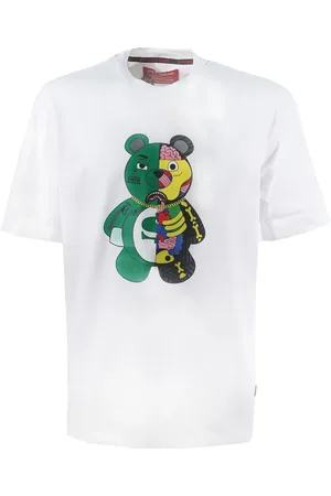 Sprayground Tops, Heren, Wit, S, Katoen, T-shirt met korte mouwen en ronde hals