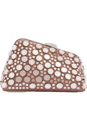The Attico Tassen, Dames, , ONE Size, Leer, Midnight Clutch