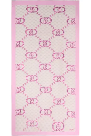Liu Jo Accessoires, Dames, Veelkleurig, ONE Size, Logo Sketch Stole Sjaal