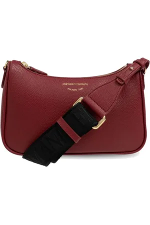 Emporio Armani Tassen, Dames, Rood, ONE Size, Mini Baguette Crossbodytas