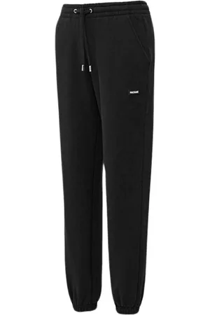 Mackage Broeken, Dames, Zwart, L, Katoen, Presley joggingbroek met elastische tailleband en zakken