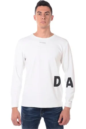 D.A. Daniele Alessandrini Tops, Heren, Wit, S, Katoen, Hoodies