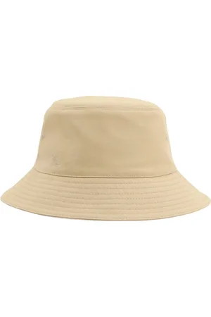 Burberry Accessoires, Dames, , M, Katoen, Gestikte Cloche van Katoenmix