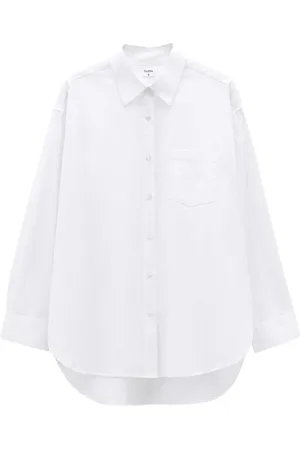 Filippa K Blouses & Shirts, Dames, Wit, L, Katoen, Stijlvol Overhemd