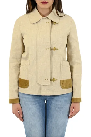 FAY Mantels, Dames, , M, Leer, Enkelrijige jas