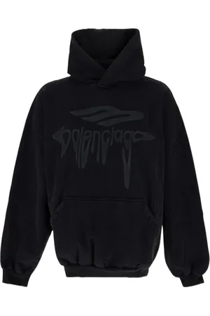 Balenciaga Sweatshirts & Hoodies, Heren, Zwart, M, Stijlvolle Sweatshirt Herenkleding