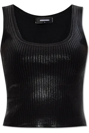 Dsquared2 Tops, Dames, Zwart, S, Korte Top