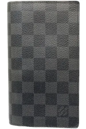 LOUIS VUITTON Pre-owned, Heren, Zwart, ONE Size, Pre-owned Canvas wallets