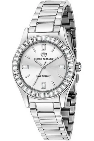Chiara Ferragni Accessoires, Dames, Grijs, ONE Size, Lady Like Horloge