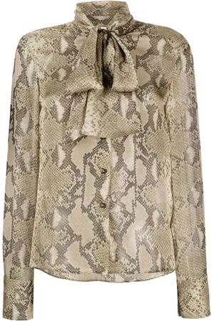 Stella McCartney Blouses & Shirts, Dames, , S, Chiffon, Sheer Silk Chiffon Shirt