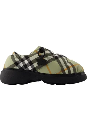Burberry Schoenen, Dames, Grijs, 37 EU, Polyester, Pillow Low Mules