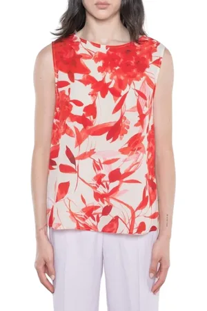 Kaos Tops, Dames, Veelkleurig, L, Georgette Gedrukte Compleet Set
