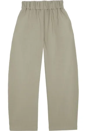 Cortana Broeken, Dames, Grijs, XS, Linnen, Linnen en Virgin Wool broek