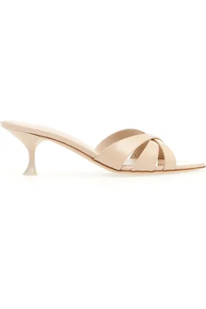 Elena Iachi Schoenen, Dames, , 37 1/2 EU, Leer, Heeled Mules