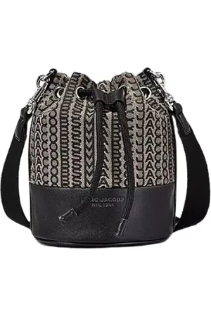 Marc Jacobs Tassen, Dames, , ONE Size, Iconische Mini Bucket met Luxe Jacquard Monogram