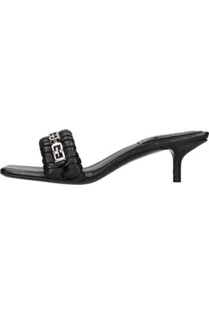 Givenchy Schoenen, Dames, Zwart, 38 EU, Leer, Sandalen Zwart