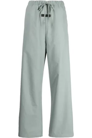 FEAR OF GOD Broeken, Dames, Groen, M, Katoen, Logo Relaxed Broek