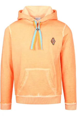 MARCELO BURLON Sweatshirts & Hoodies, Heren, Oranje, XS, Katoen, Sunset Cross Hoodie
