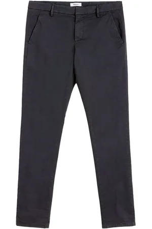 Dondup Broeken, Heren, Zwart, W34, Katoen, Slim Fit Chino`s