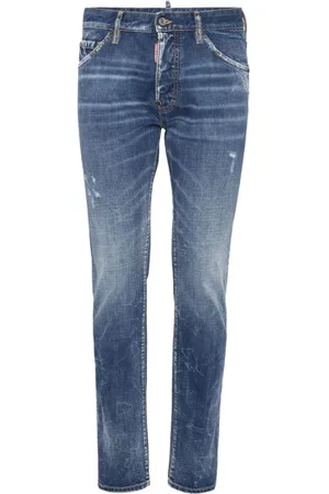 Dsquared2 Jeans, Heren, Blauw, XS, Katoen, Stijlvolle Broeken