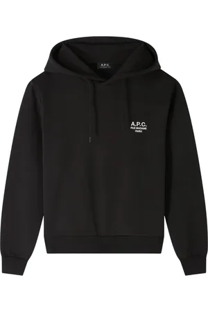A.P.C. Sweatshirts & Hoodies, Heren, Zwart, M, Katoen, Hooded Sweater