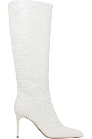 Steve Madden Schoenen, Dames, Wit, 37 EU, Leer, Lovable Witte Laars