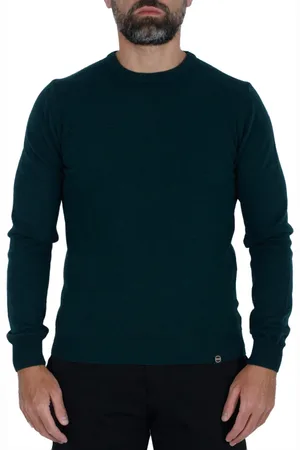 Colmar Truien, Heren, Groen, L, Wol, Groene Trui Basic Crewneck Stijl