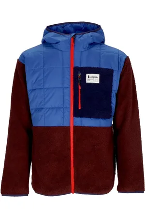 COTOPAXI Jassen, Heren, Veelkleurig, XL, Polyester, Hybride Hoodie Jas Blauw Violet/Wijn