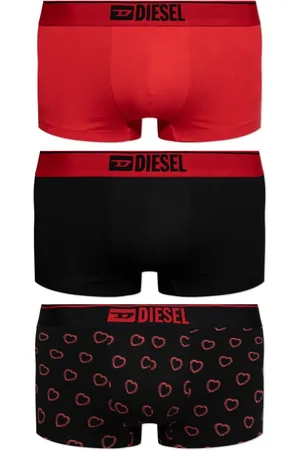 Diesel Ondergoed, Heren, Rood, S, Katoen, Driepak boxershorts
