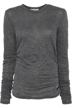 OUR LEGACY Tops, Dames, Grijs, M, Slim Fit Longsleeve Shirt