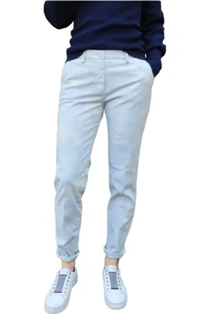 Masons Broeken, Dames, , L, Katoen, New York Camouflage Slim-fit Broek