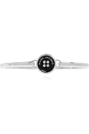 Marc Jacobs Accessoires, Dames, Grijs, ONE Size, The Button Hinge Enamel Armband