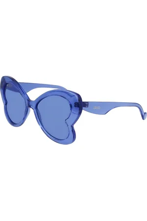 Liu Jo Accessoires, Dames, Blauw, ONE Size, Bruine Injected Zonnebril