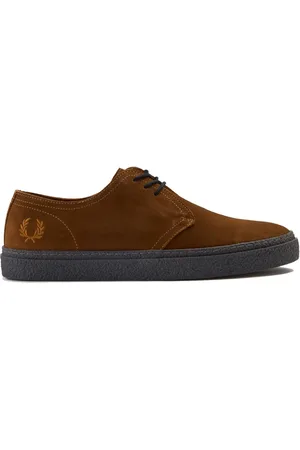 Fred Perry Schoenen, Heren, Bruin, 40 EU, Suède, Linden Suède Gember Veterschoenen