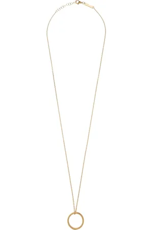 Maison Margiela Accessoires, unisex, Geel, ONE Size, Logo Ring Ketting
